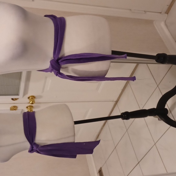 $4 Add-on Purple Fabric Belt/Scarf - Picture 1 of 4